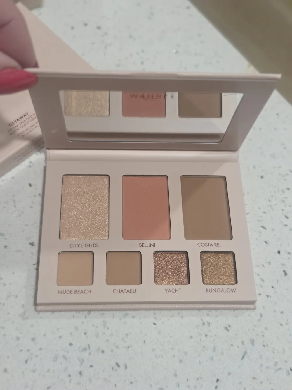 Wander Sunkissed Neutral & Peach Eyeshadow Palette - Bellini & Nude Beach Shades